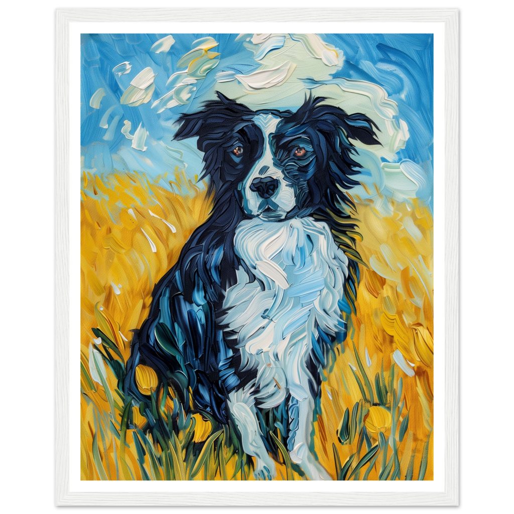 Border Collie - Vincent van Gogh - Poster