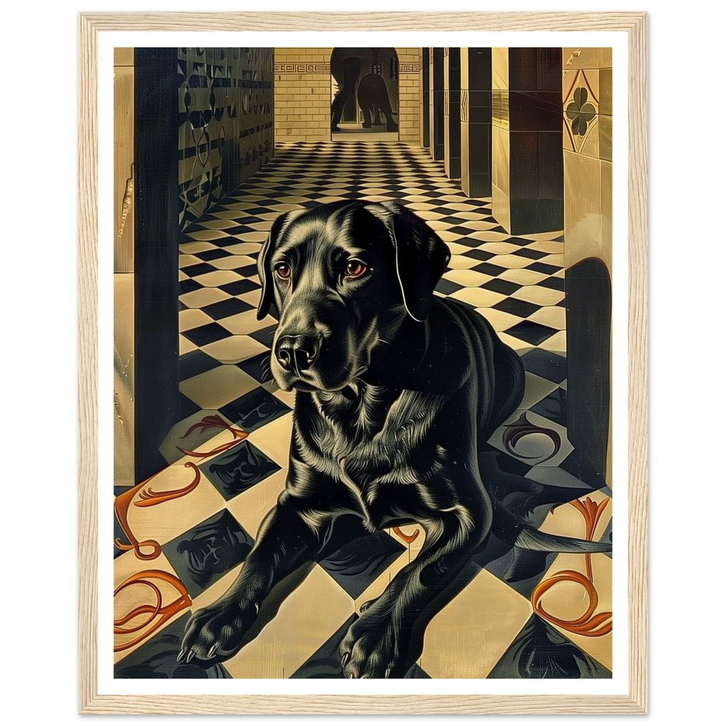 Black Labrador - M. C. Escher - Poster