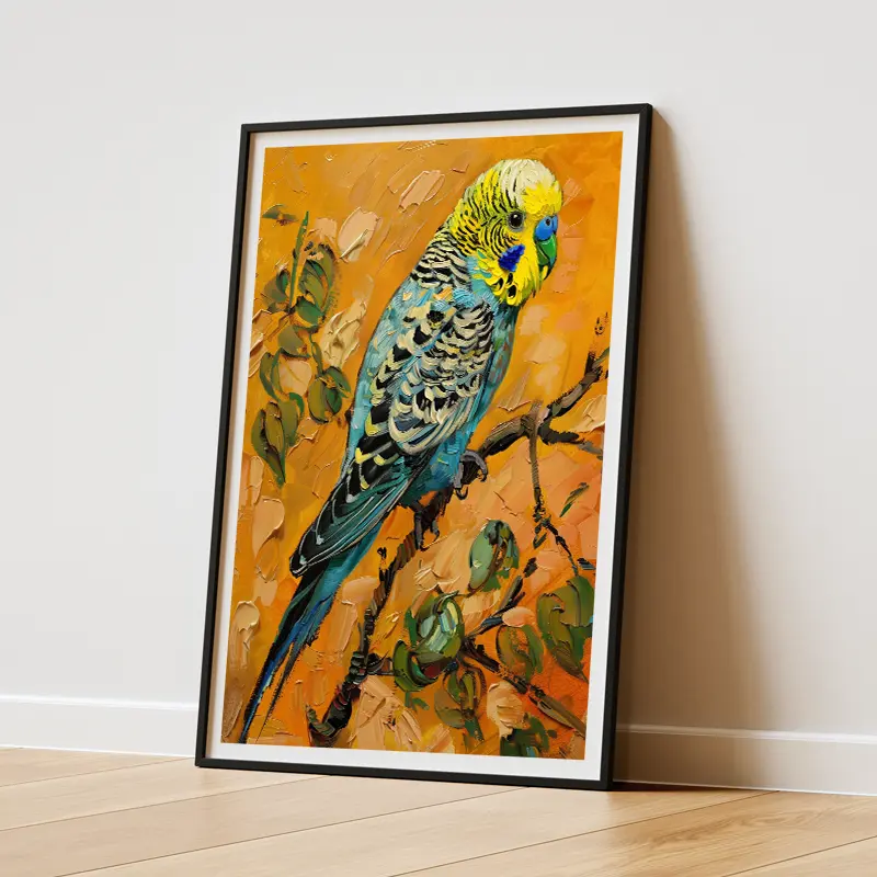 AI Generated Poster Art - Budgerigar