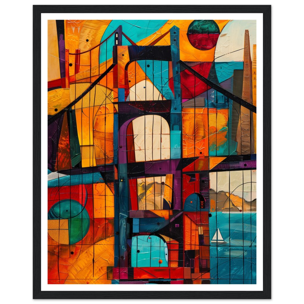 Golden Gate Bridge - Pablo Picasso - Poster