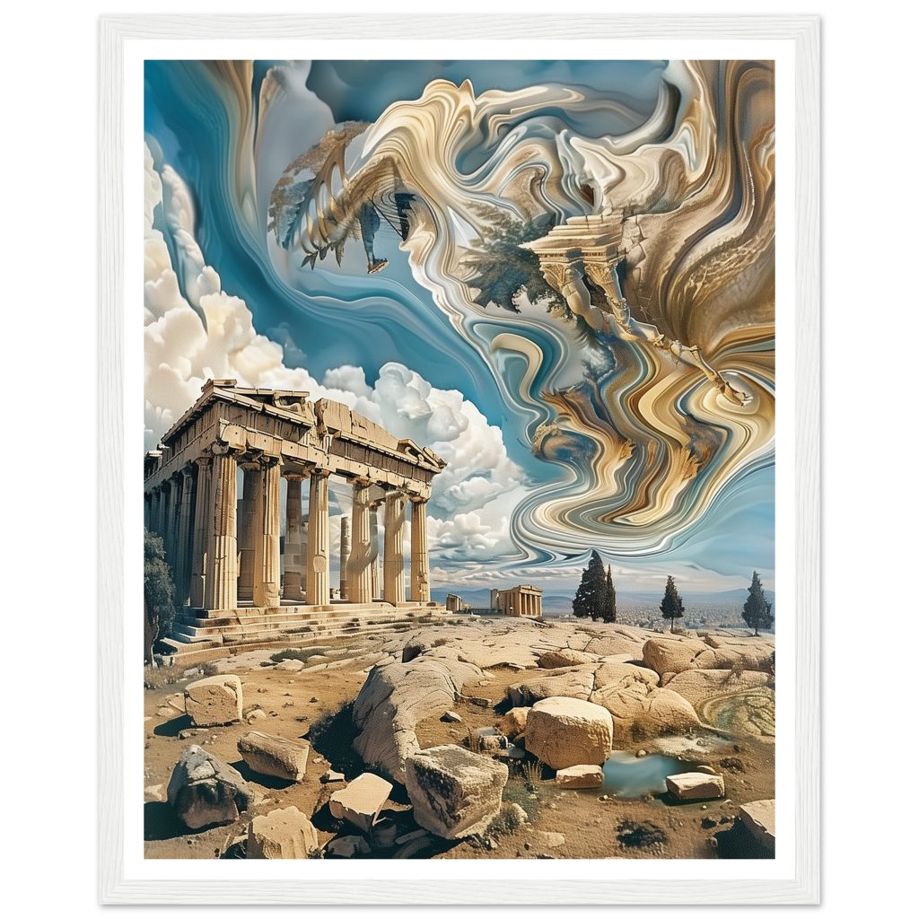 The Parthenon - Salvador Dalí - Poster