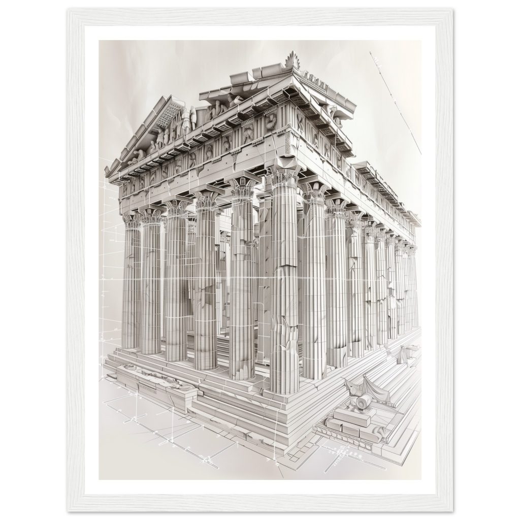 The Parthenon - Leonardo da Vinci - Poster