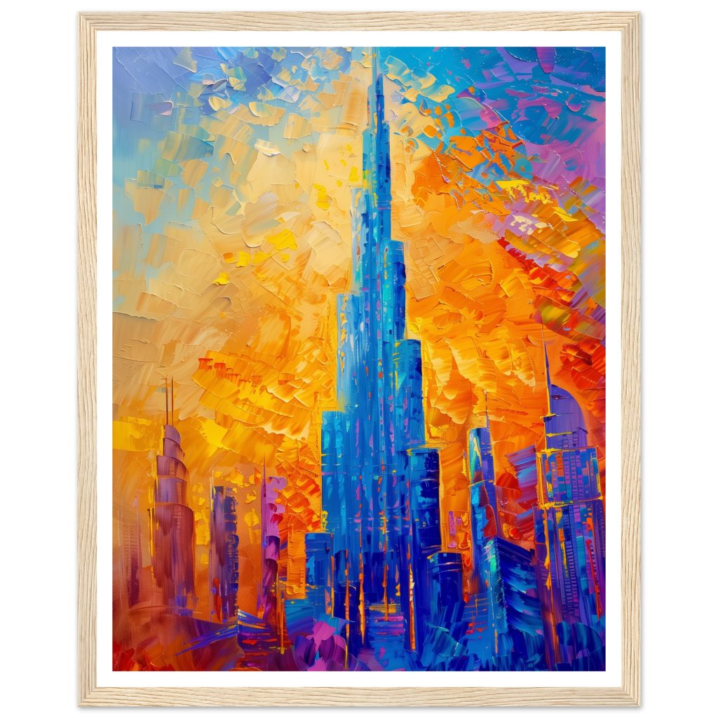 Burj Khalifa - Claude Monet - Poster