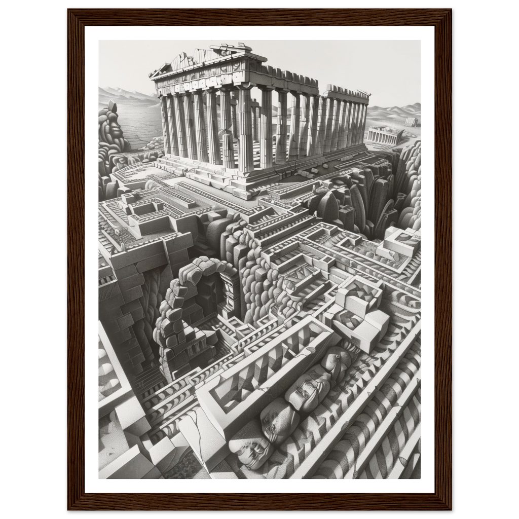 The Parthenon - M.C. Escher - Poster