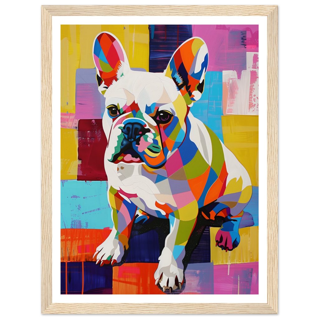 White French Bulldog - Andy Warhol - Poster