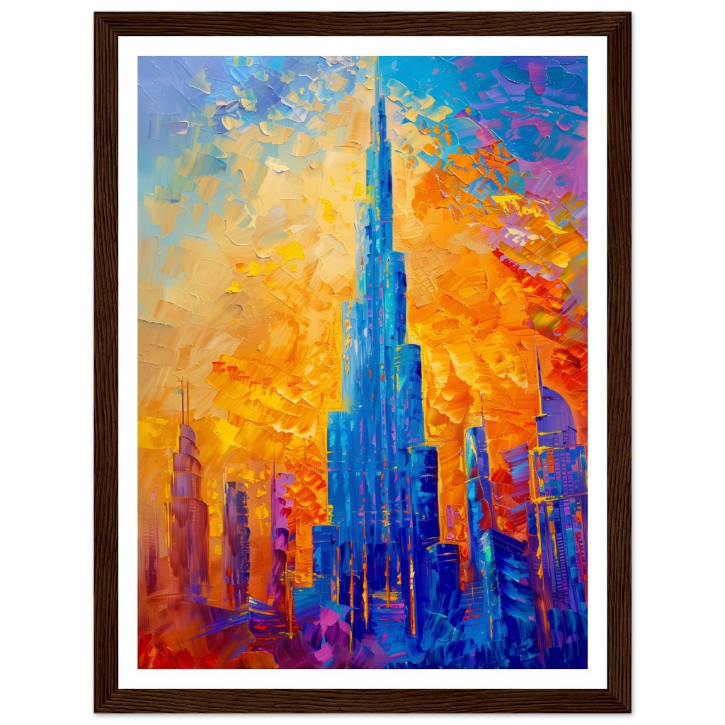 Burj Khalifa - Claude Monet - Poster