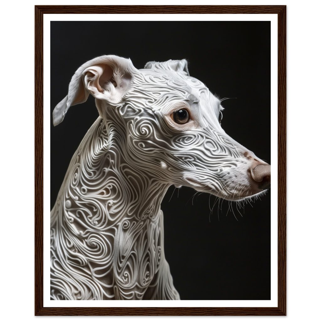 White Whippet - Leonardo da Vinci - Poster
