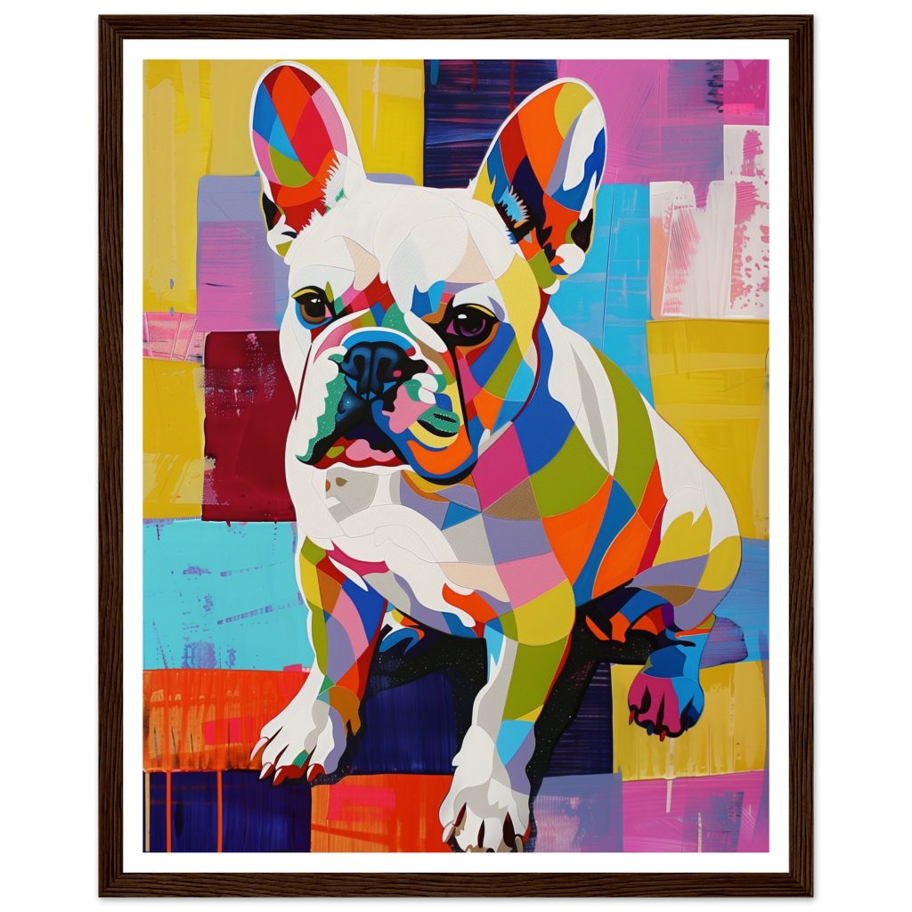White French Bulldog - Andy Warhol - Poster