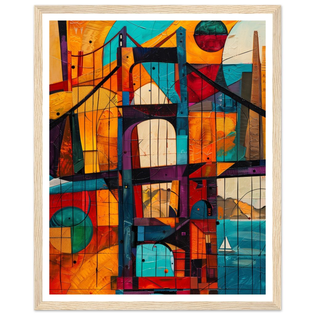 Golden Gate Bridge - Pablo Picasso - Poster