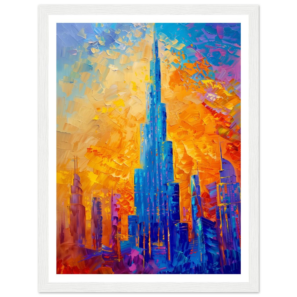 Burj Khalifa - Claude Monet - Poster