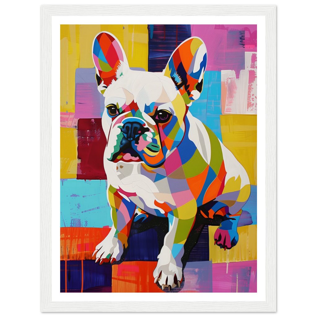 White French Bulldog - Andy Warhol - Poster