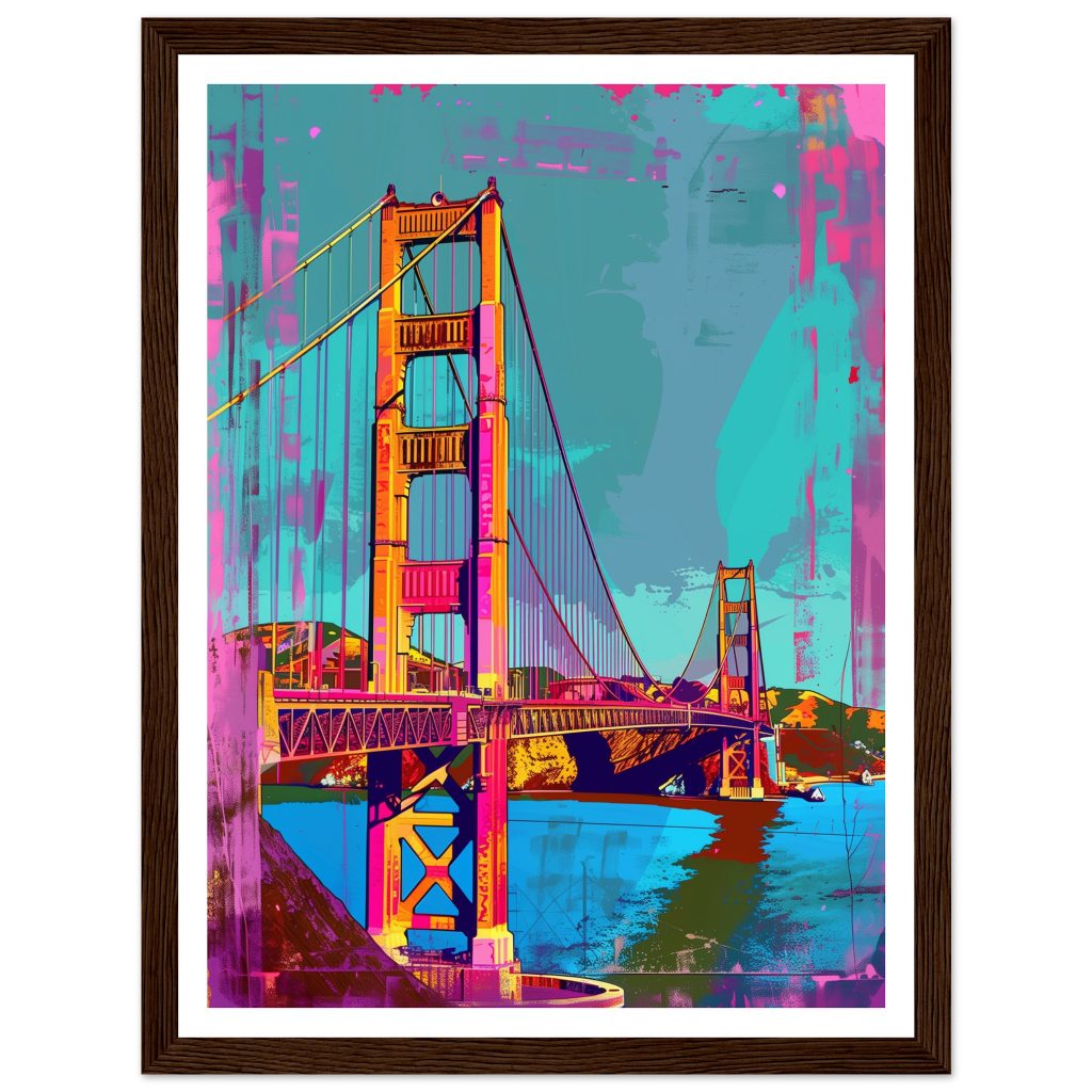 Golden Gate Bridge - Andy Warhol - Poster