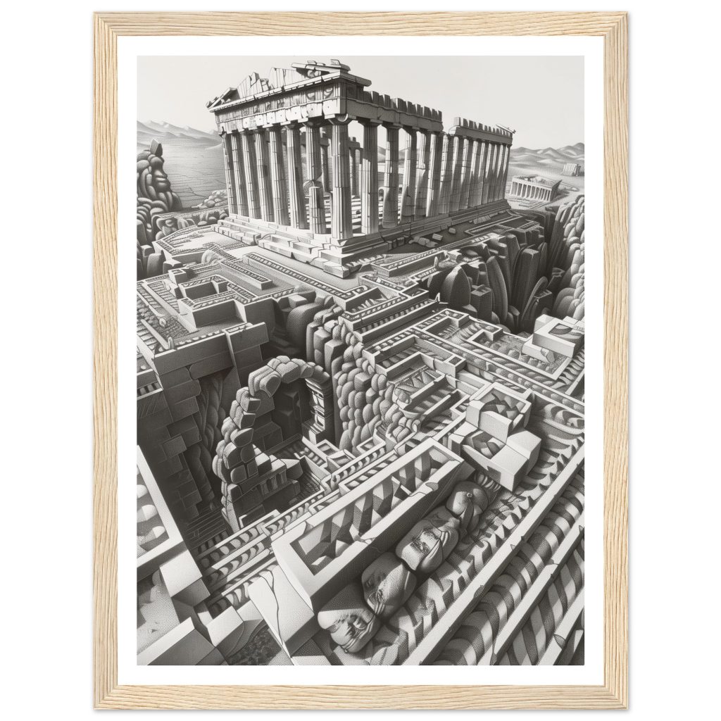 The Parthenon - M.C. Escher - Poster