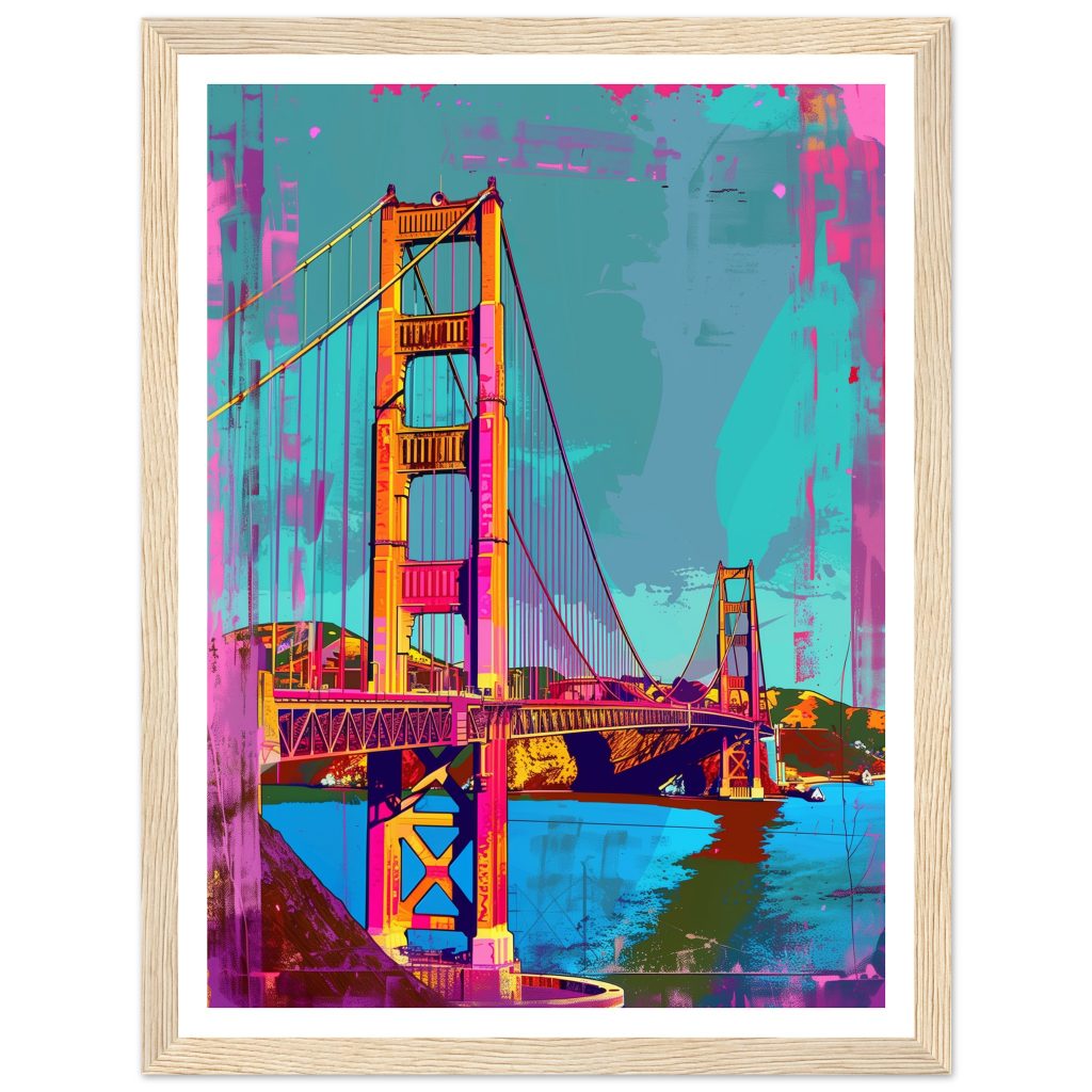 Golden Gate Bridge - Andy Warhol - Poster