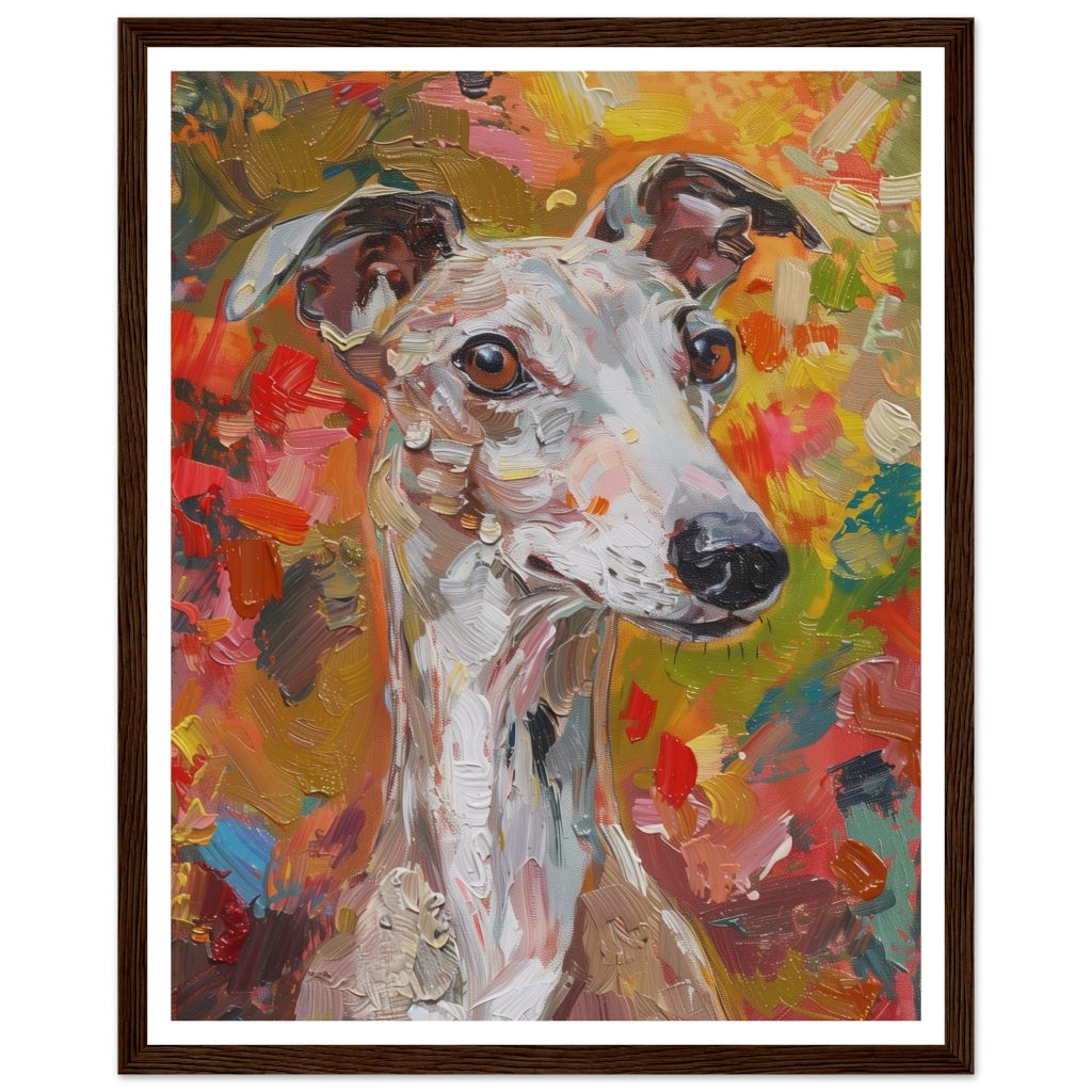 Brown Whippet - Claude Monet - Poster