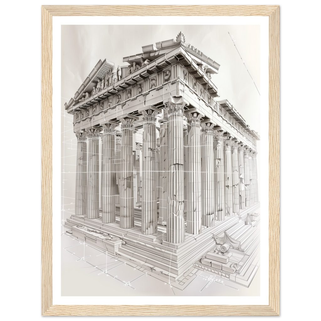 The Parthenon - Leonardo da Vinci - Poster