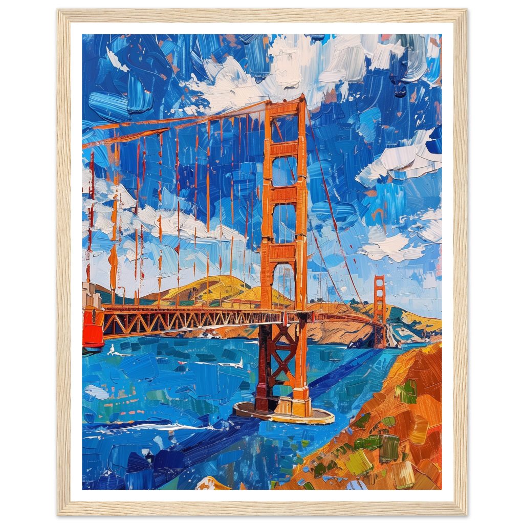 Golden Gate Bridge - Claude Monet - Poster
