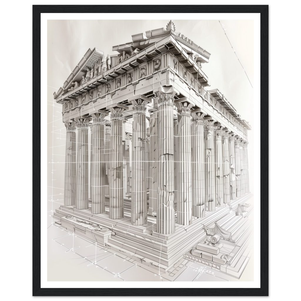 The Parthenon - Leonardo da Vinci - Poster