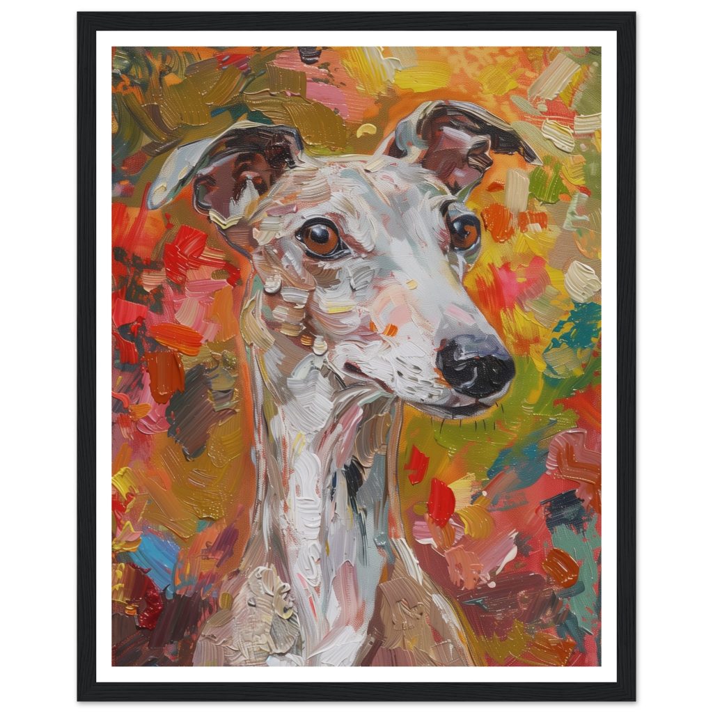 Brown Whippet - Claude Monet - Poster