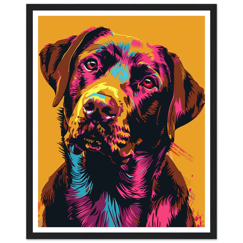 Brown Labrador - Andy Warhol - Poster
