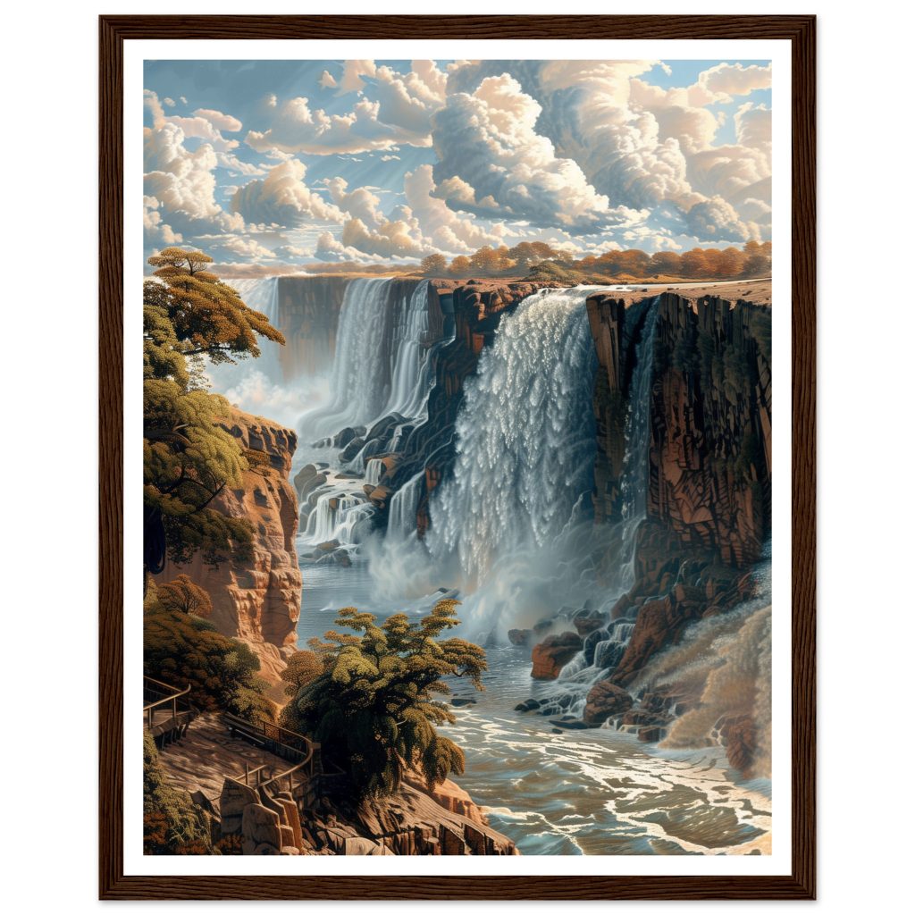 Victoria Falls - Leonardo da Vinci - Poster