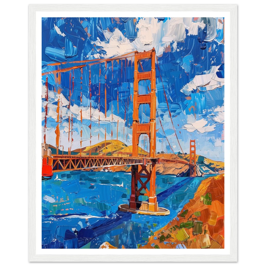 Golden Gate Bridge - Claude Monet - Poster