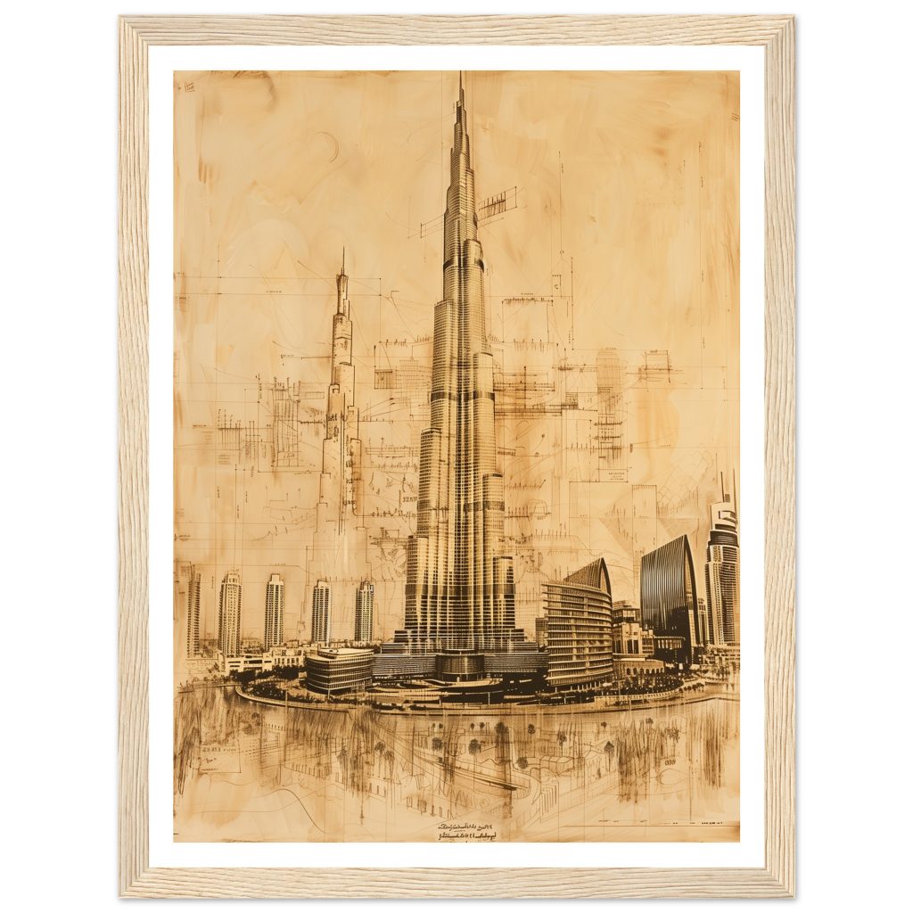 Burj Khalifa - Leonardo da Vinci - Poster