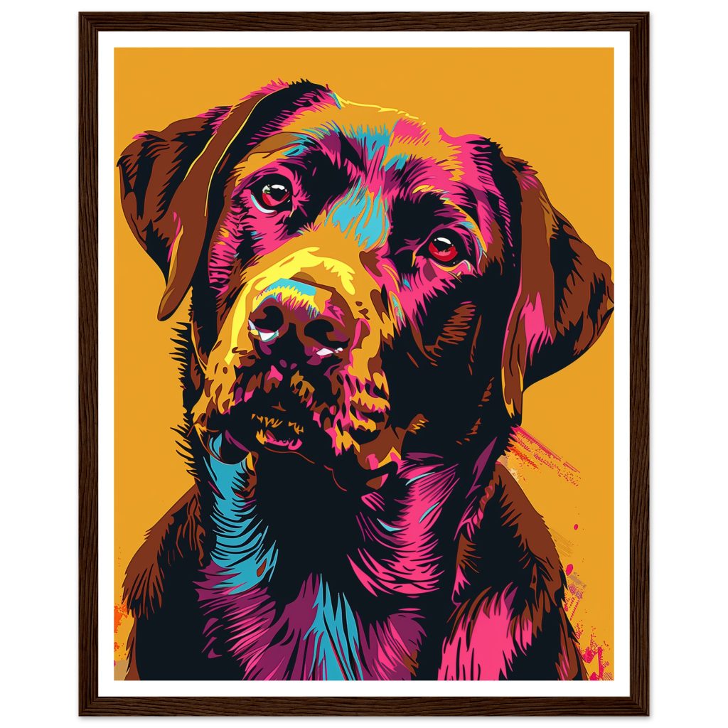 Brown Labrador - Andy Warhol - Poster