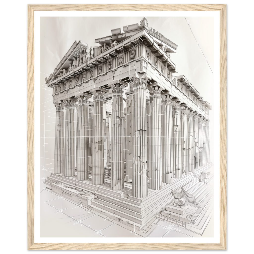 The Parthenon - Leonardo da Vinci - Poster