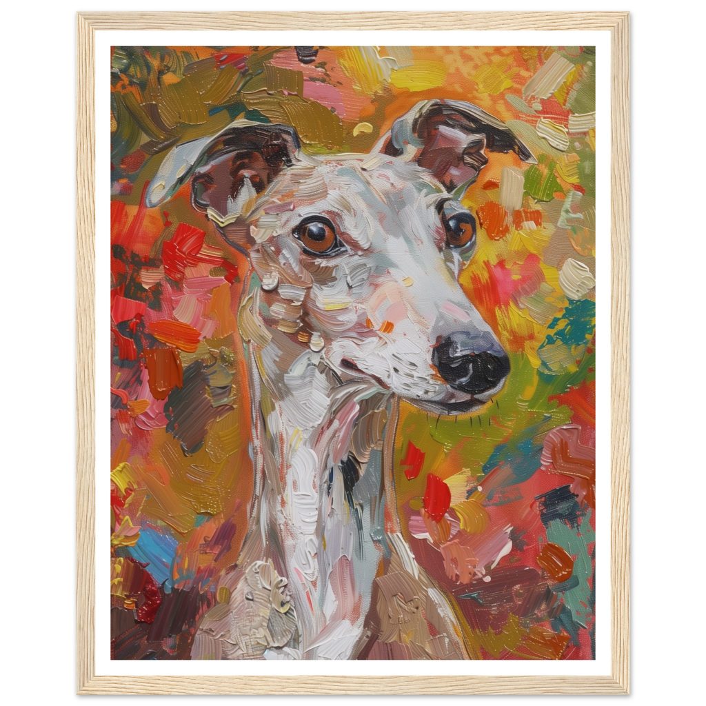 Brown Whippet - Claude Monet - Poster