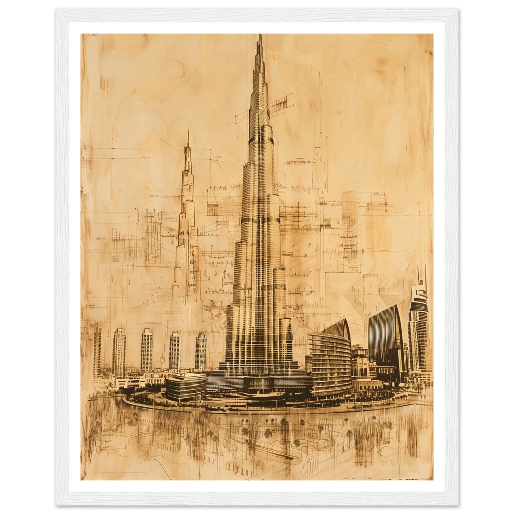 Burj Khalifa - Leonardo da Vinci - Poster