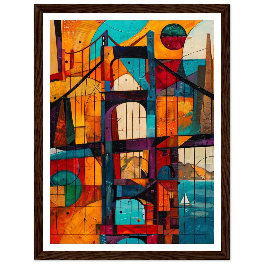 Golden Gate Bridge - Pablo Picasso - Poster