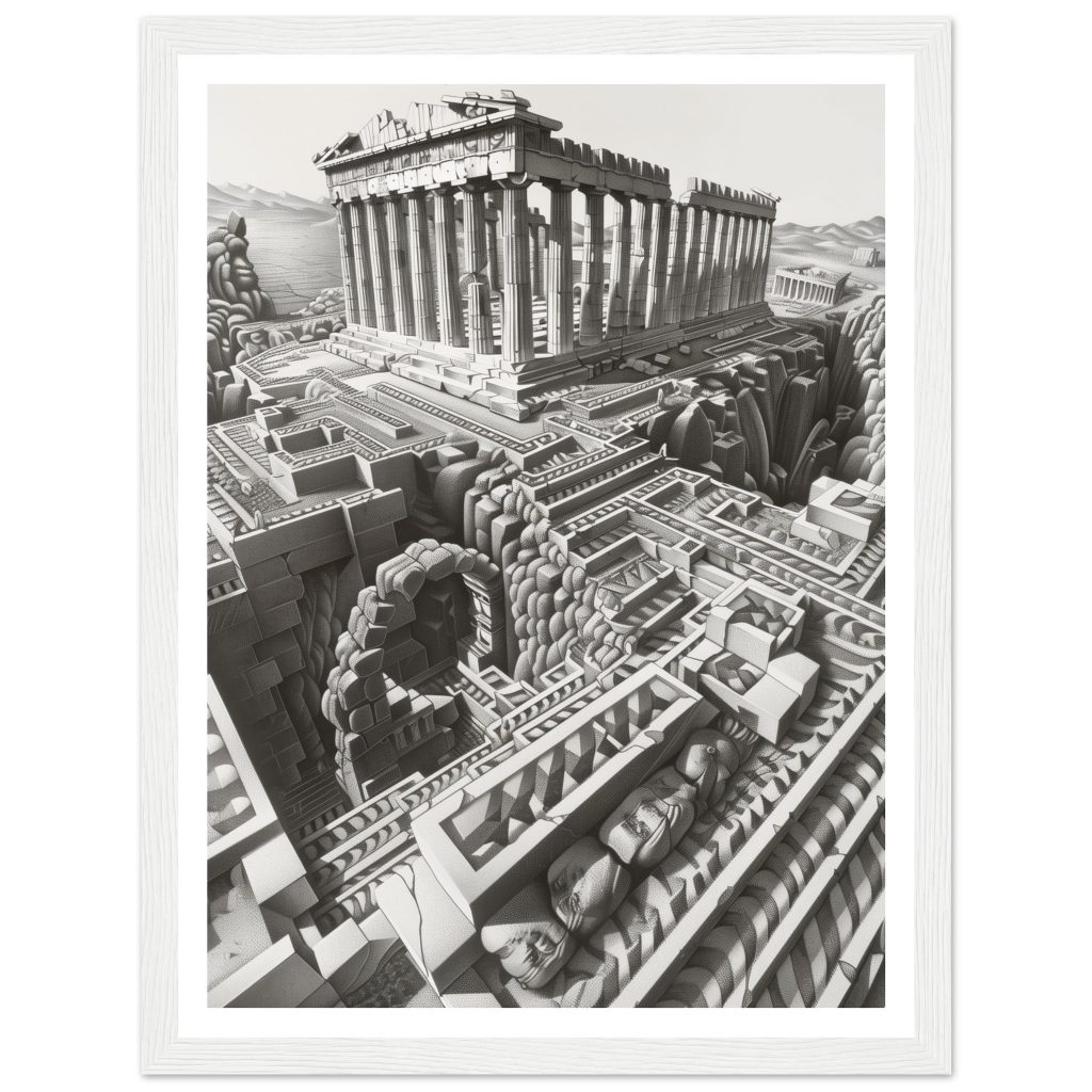 The Parthenon - M.C. Escher - Poster