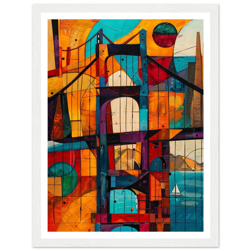 Golden Gate Bridge - Pablo Picasso - Poster
