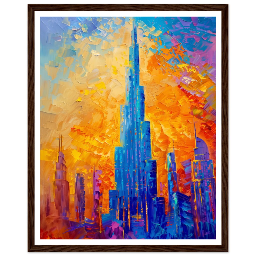 Burj Khalifa - Claude Monet - Poster