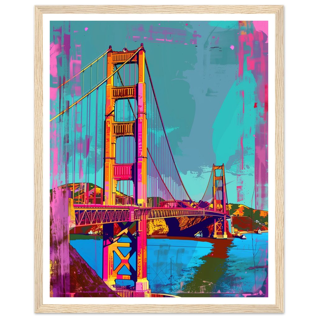 Golden Gate Bridge - Andy Warhol - Poster