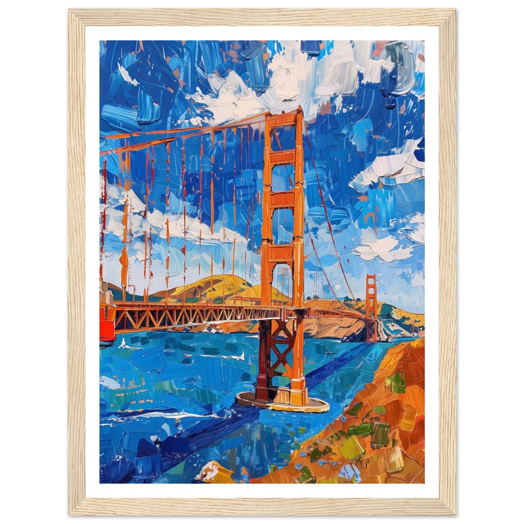 Golden Gate Bridge - Claude Monet - Poster