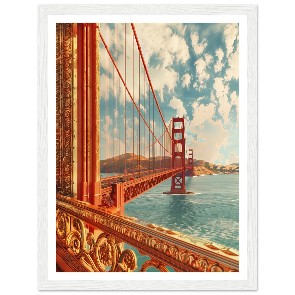 Golden Gate Bridge - Leonardo da Vinci - Poster