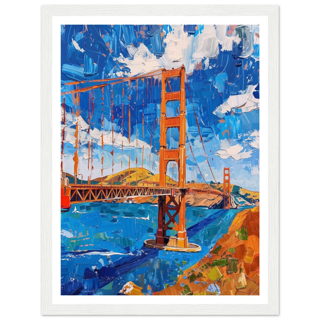Golden Gate Bridge - Claude Monet - Poster