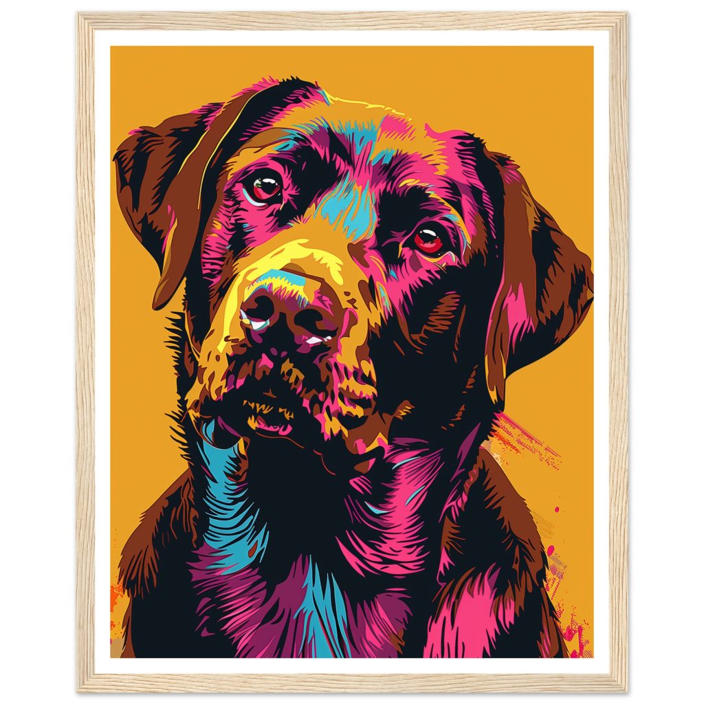 Brown Labrador - Andy Warhol - Poster