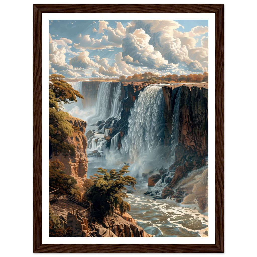 Victoria Falls - Leonardo da Vinci - Poster