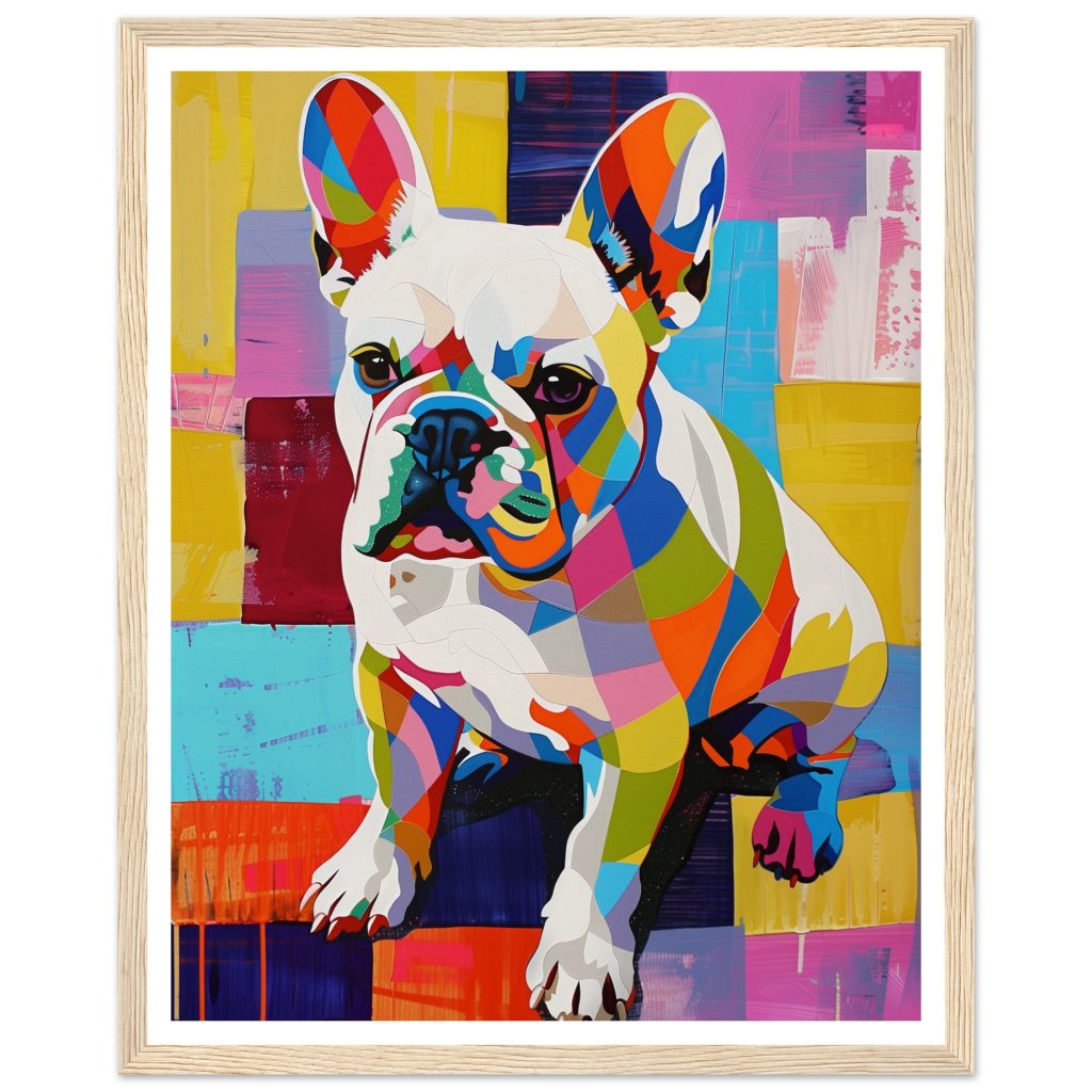 White French Bulldog - Andy Warhol - Poster