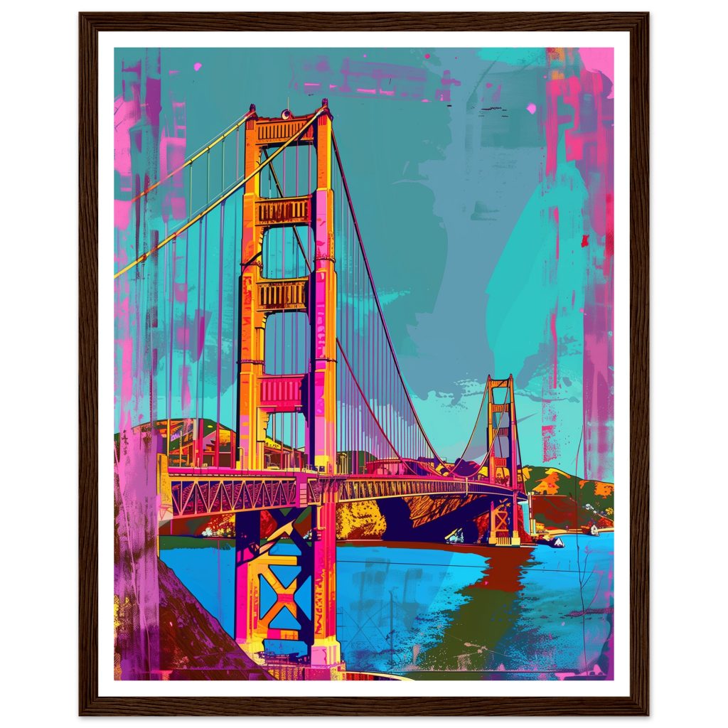 Golden Gate Bridge - Andy Warhol - Poster