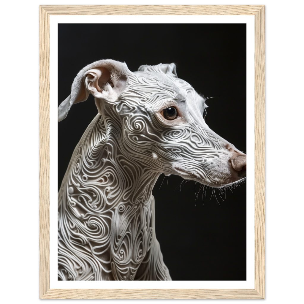 White Whippet - Leonardo da Vinci - Poster