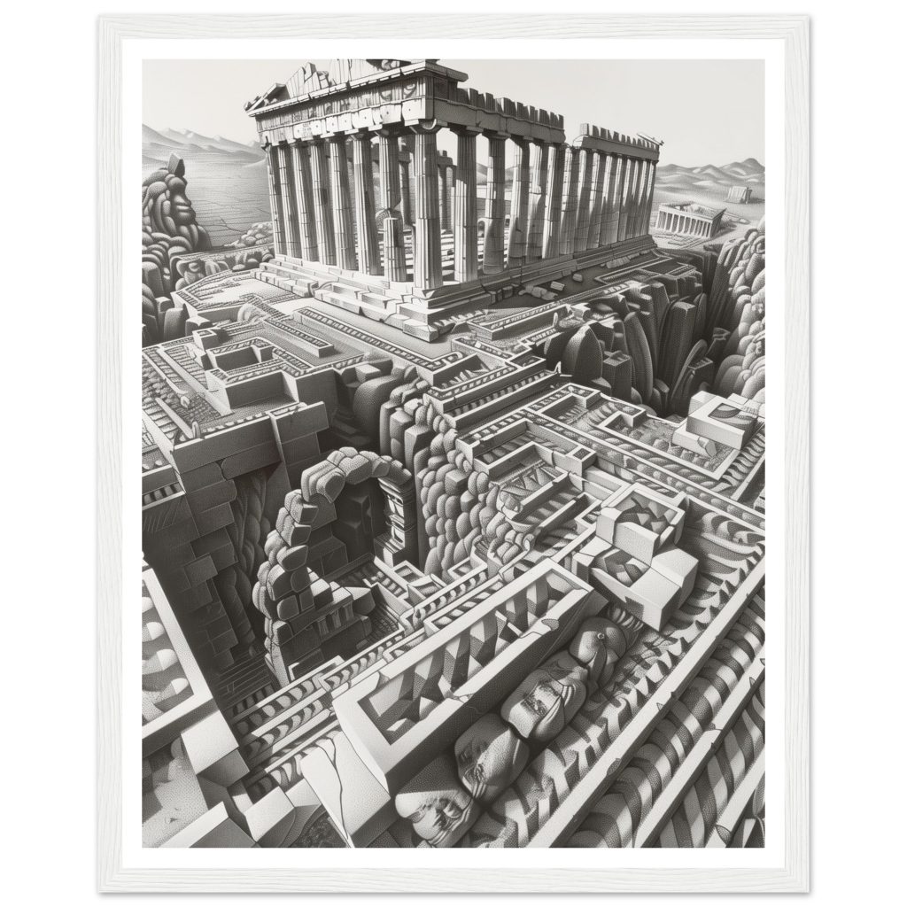 The Parthenon - M.C. Escher - Poster