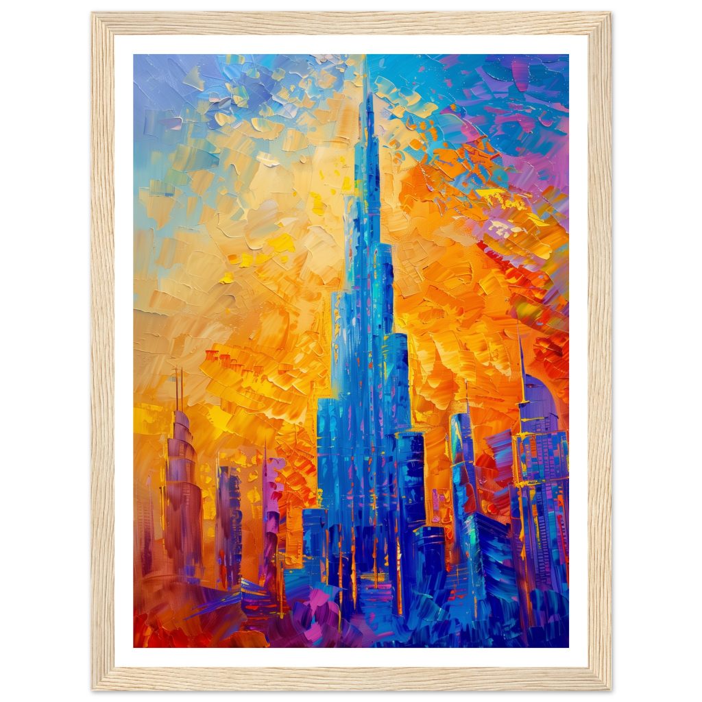 Burj Khalifa - Claude Monet - Poster
