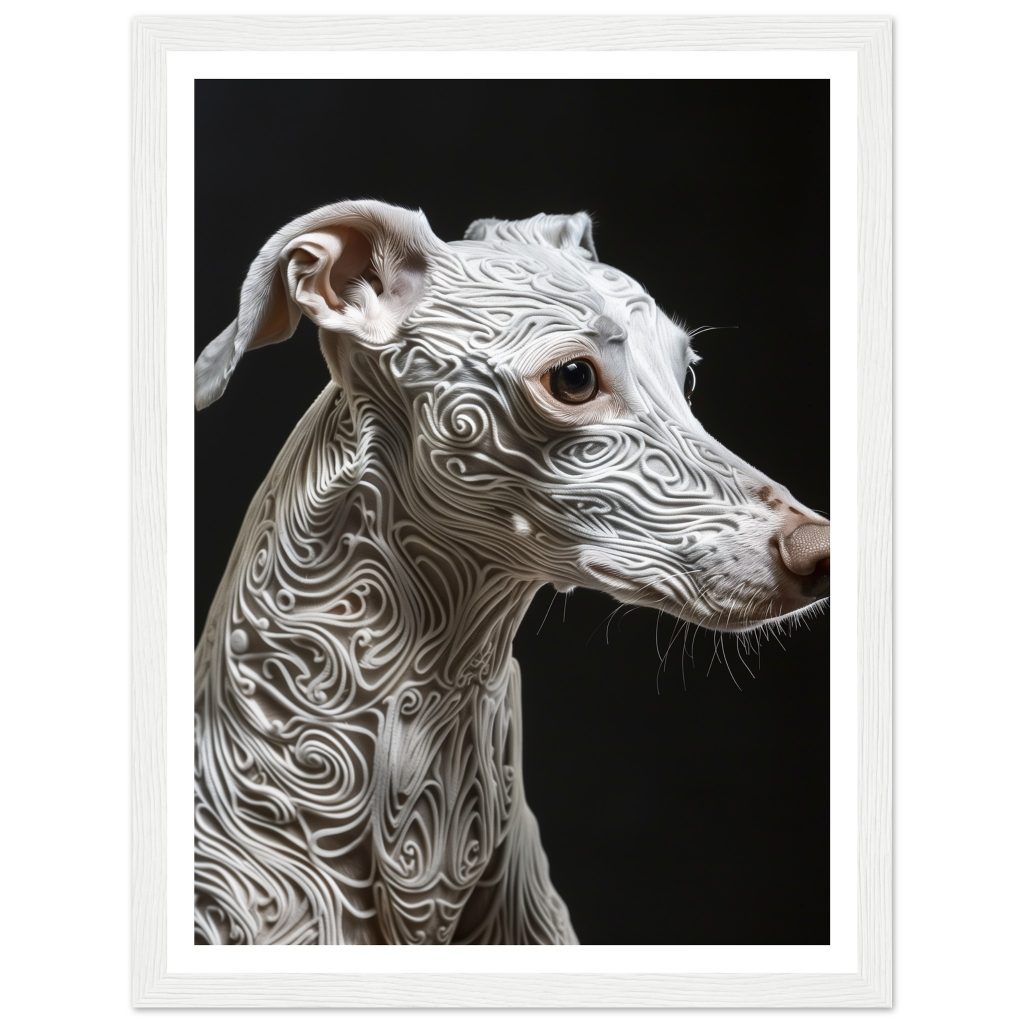 White Whippet - Leonardo da Vinci - Poster