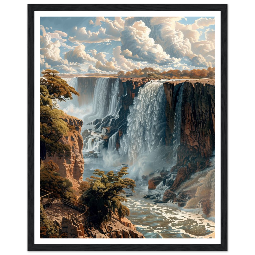 Victoria Falls - Leonardo da Vinci - Poster