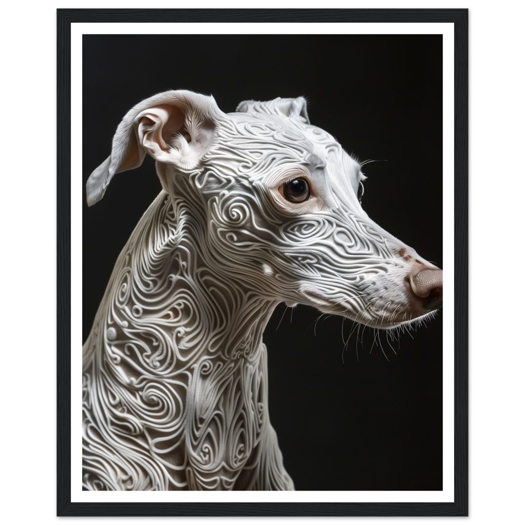 White Whippet - Leonardo da Vinci - Poster