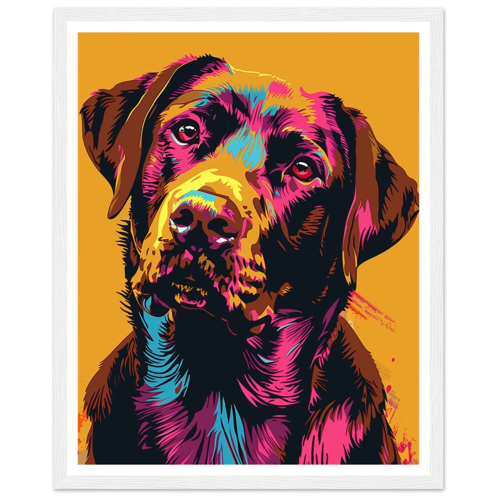 Brown Labrador - Andy Warhol - Poster